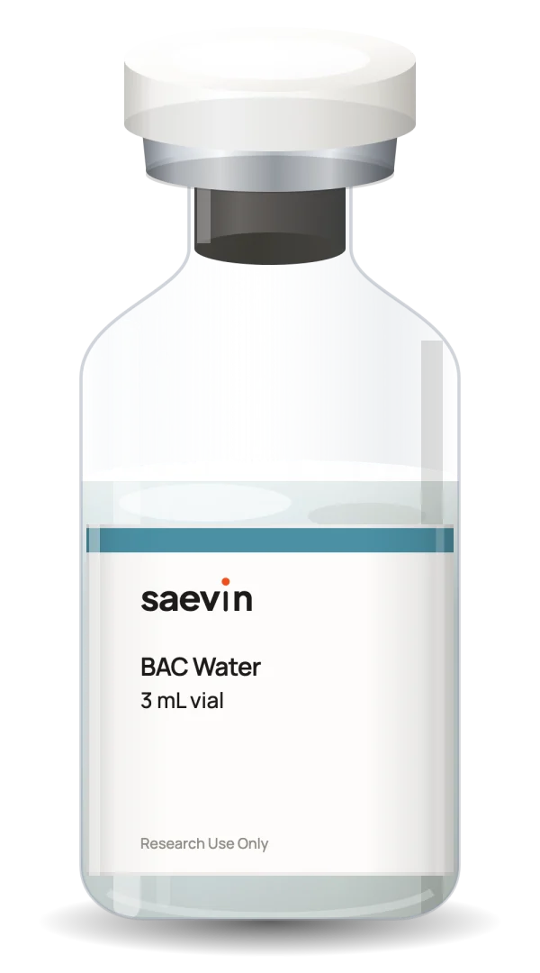 BAC Water research peptide vial