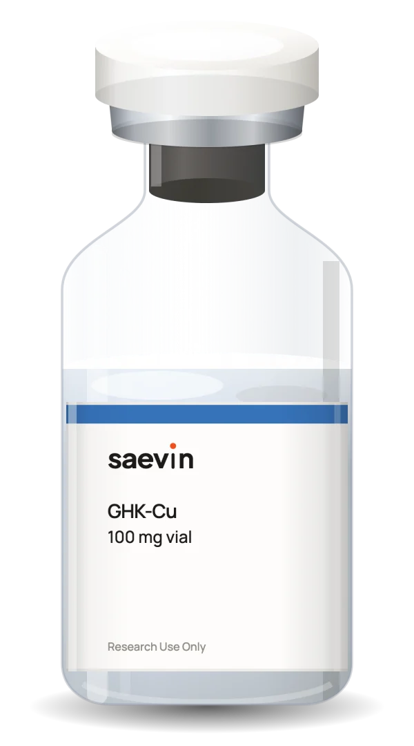 GHK-Cu research peptide vial